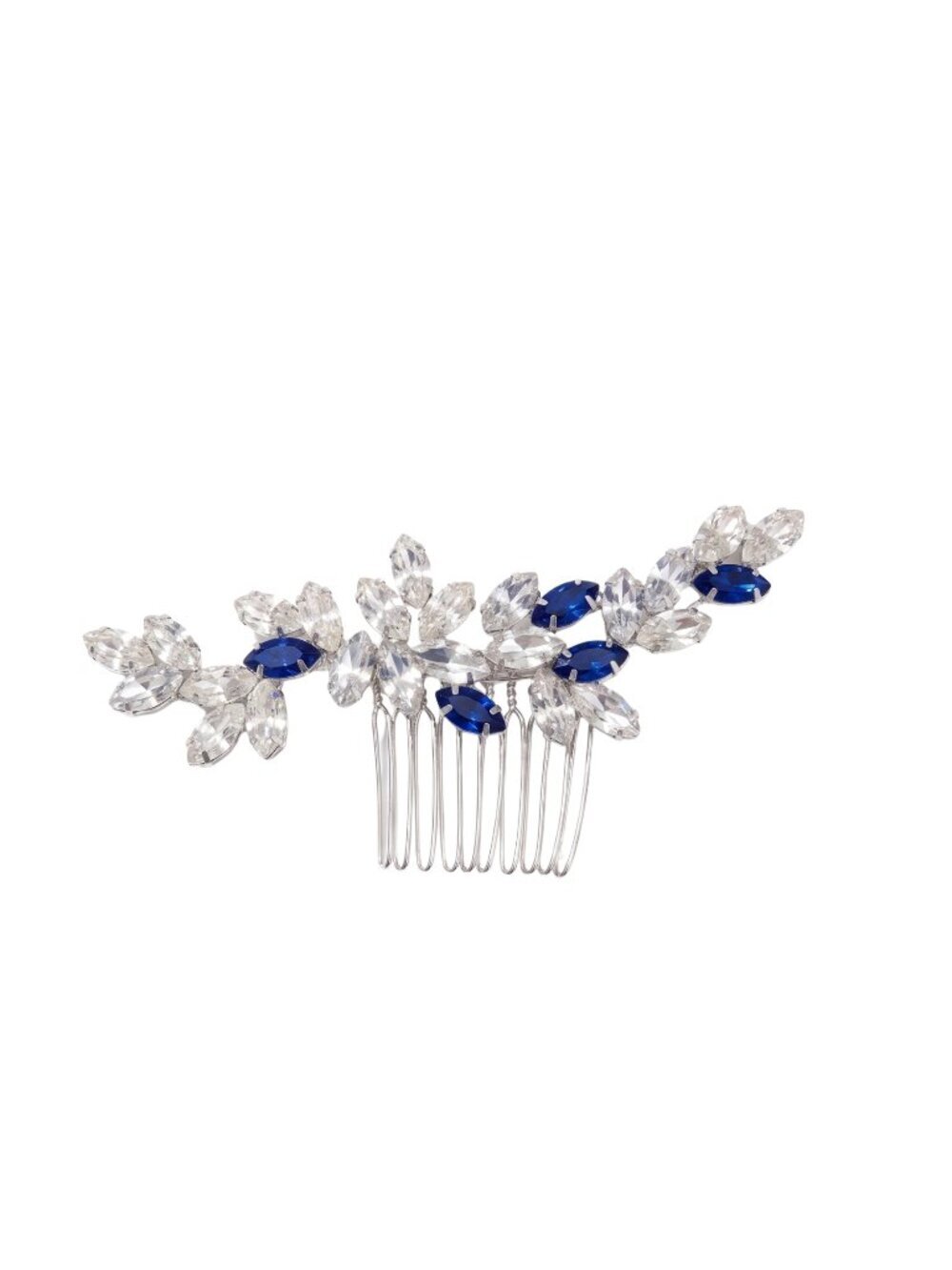 3/$20 NWT | Blue Clear Rhinestone Crystal Statement Hair Comb Wedding Bridal